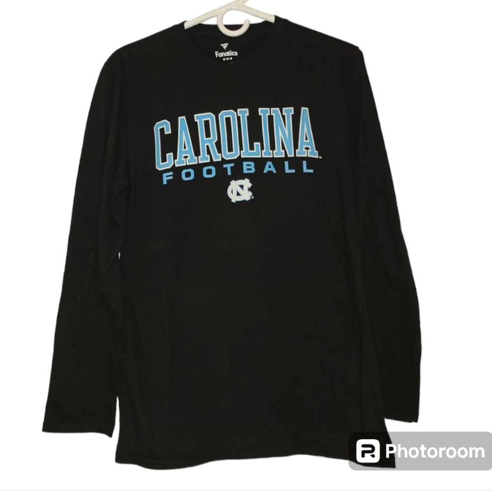 Fanatics Black North Carolina Tar Heels True Sport Football Long Sleeve T-shirt